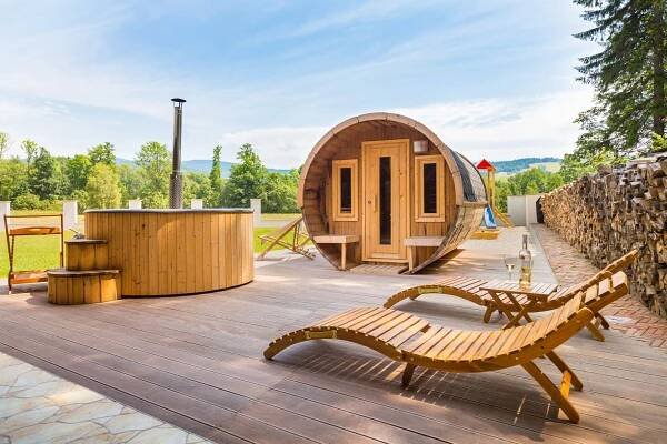 Wellness chalupa Červený Potok, Dolní Morava, Jeseníky - Dřevostavitel.cz