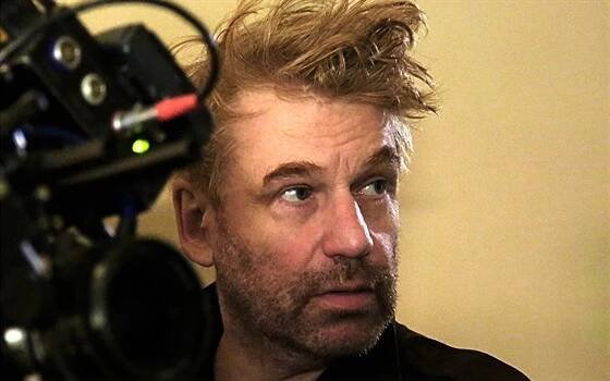 Režisér Tomáš Vorel při natáčení filmu Instalatér z Tuchlovic