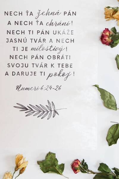Art print "NECH ŤA ŽEHNÁ PÁN" – Obrázok 3