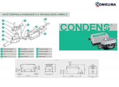 Čerpadlo kondenzátu Condens8 s technológiou ORBIFLO