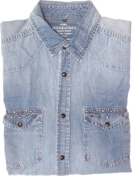 Pánská Košile Modrá JACK & JONES Vel. M