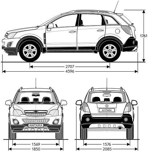 Technická data – Opel Antara – astra-rasag.cz