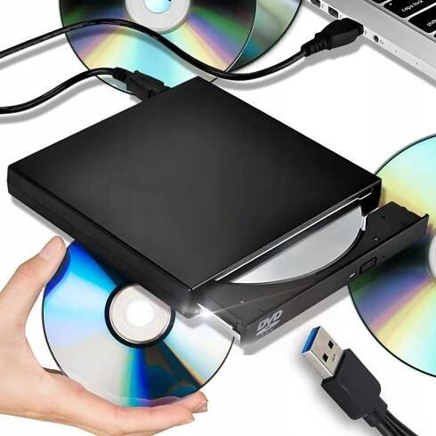 Externí jednotka CD-R / DVD-RW / VCD USB pro notebook Přenosný přehrávač