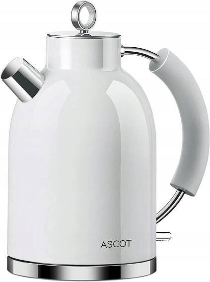 ASCOT RETRO RYCHLOVARNÁ KONVICE VINTAGE LED 1,5 L 2200 W BÍLÁ