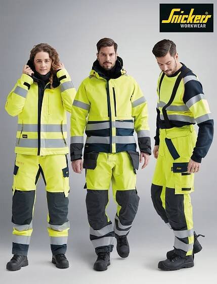 Zimní zateplené návleky SNICKERS 3639 ODBLASOVÉ Hi-Vis Velikost nestandardní