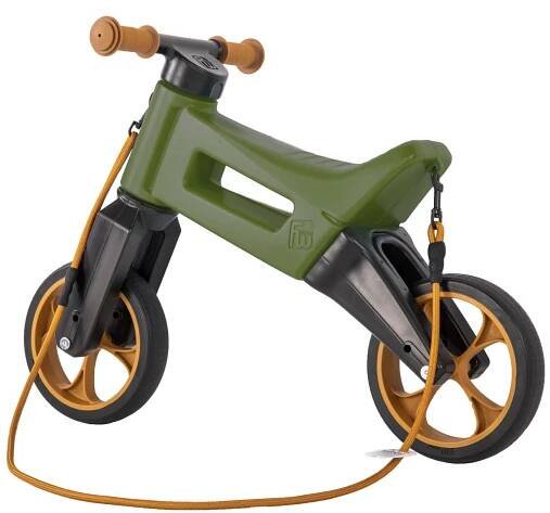 FUNNY WHEELS Rider - Odrážedlo FWRider SuperSport Khaki/hnědé