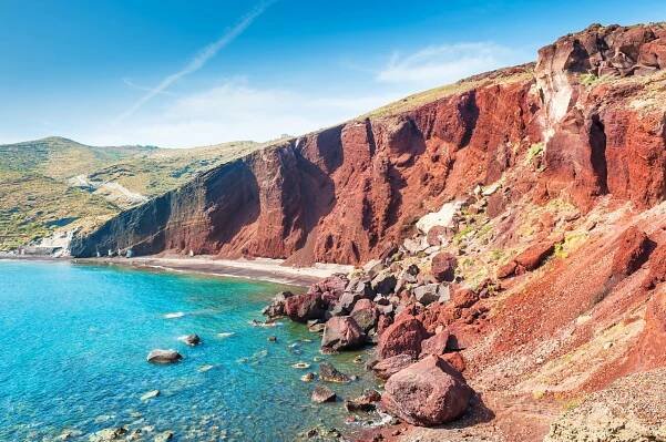 Červená pláž, Santorini