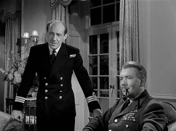 Michael Hordern and Michael Redgrave in The Night My Number Came Up (1955)