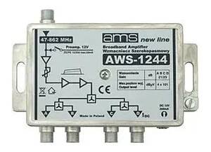 Anténní zesilovač Anténní zesilovač AWS-1244 (47-862MHz, 22dB, 4x výstup)