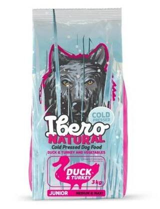 Ibero Cold Press Dog Junior Medium/Large Duck&Turkey - 3kg