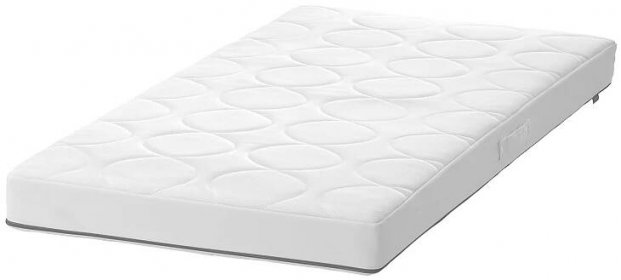 Pocket sprung mattress for cot, JÄTTETRÖTT, white, 60x120x11 cm - IKEA