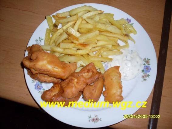 Kuře v těstíčku s hranolkami - Recepty pro všechny