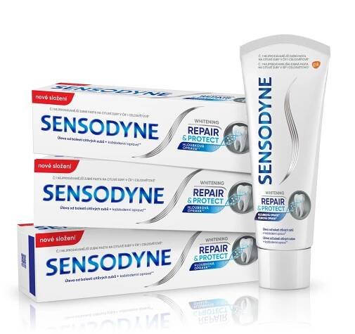 Sensodyne Repair & Protect Whitening zubná pasta 3×75 ml