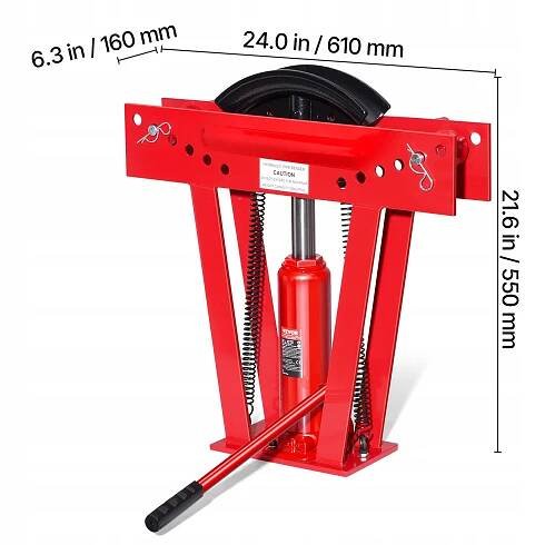 Hydraulická ohýbačka rúrok VEVOR, 12-tonová manuálna ohýbačka rúrok so 6 matricami EAN (GTIN) 0197988993254