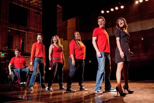 Glee - Sladké sny - Z filmu - Kevin McHale, Chris Colfer, Jenna Ushkowitz, Amber Riley, Cory Monteith, Lea Michele