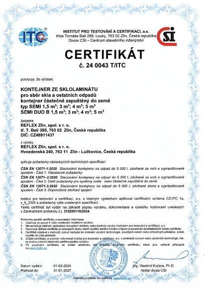 Reflex » Certifikáty