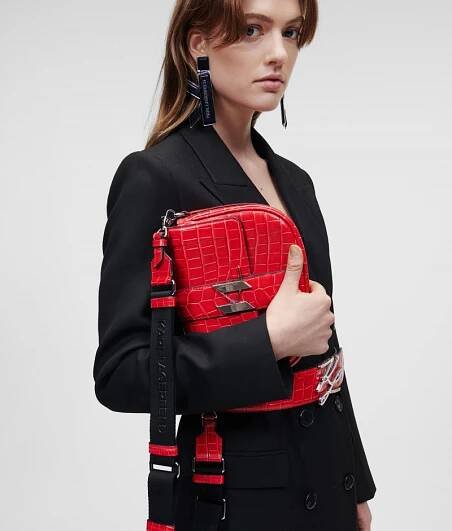OPASEK KARL LAGERFELD K/AUTOGRAPH CROC LG BELT - Fotografie č. 2