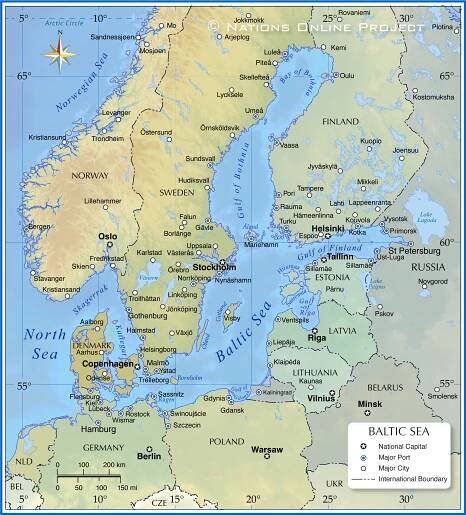 Map of the Baltic Sea - Nations Online Project