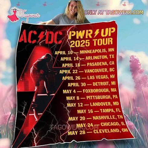 Acdc Pwr Up 2025 Tour Dates Blanket rTtJ4nq