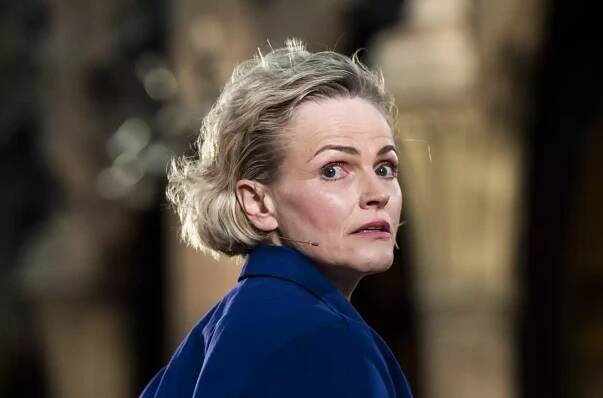 Photo of Maxine Peake looking over her shoulder