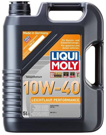 Motorový olej LIQUI MOLY Leichtlauf Performance 10W40 5l MB 229.1 MB 229.1, 2536