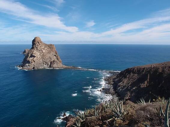 Roque de Dentro - pohled z Las Palmas - Cesta nahoru