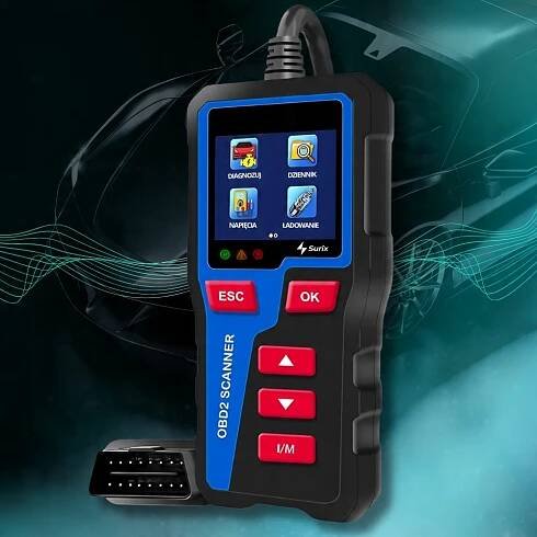 TESTER MOTORU a BATERIE SKENER MĚŘIČ OBD2 OBD II ELM327 POLŠTINA Kód výrobce ULEPSZONY TESTER OBD2 I AKUMULATORA T31 PRO