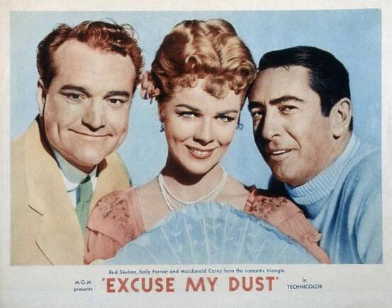 EXCUSE MY DUST, Red Skelton, Sally Forrest, Macdonald Carey, 1951