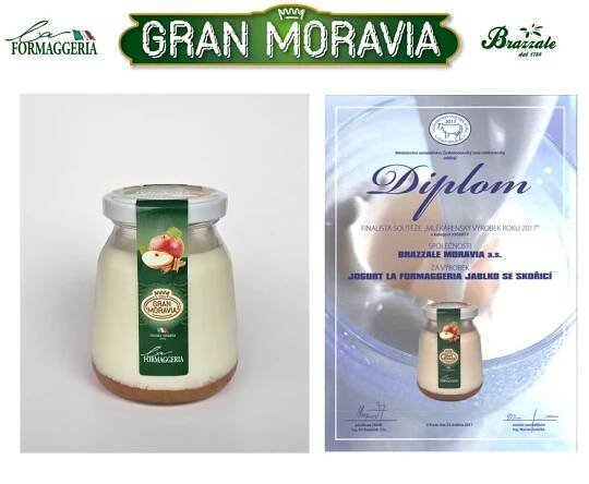 Výrobky Brazzale Moravia opět výrazně zabodovaly v soutěži Mlékárenský výrobek roku 2017 | AktuálněCZ.cz