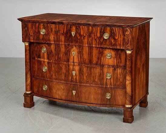 Biedermeier-Kommode, - Nábytek