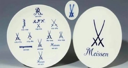 Míšenský porcelán (30 fotografií): rysy německé značky Meissen, razítka na nádobí po roce