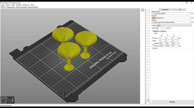 3D tisk ve výuce fyziky: 13.4 Slicování poháru, poháru s otvorem a Pythagorova poháru