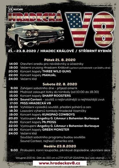 Hradecká V8 jež tento víkend