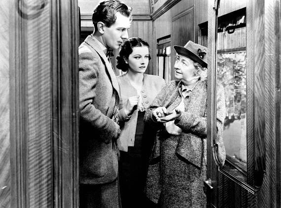 Zmizení staré dámy - Z filmu - Michael Redgrave, Margaret Lockwood, May Whitty