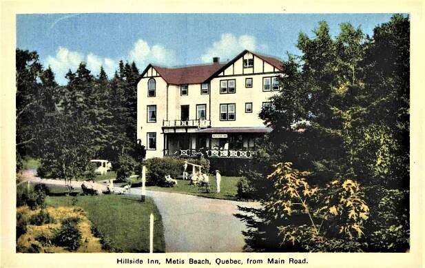 5. Hotel - Hillside Inn, Metis Beach Quebec from Main Road