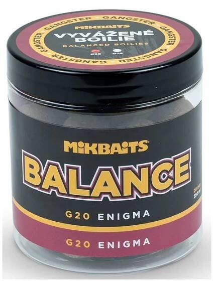 Mikbaits Vyvážené Boilie Gangster Balance G20 Enigma 250 ml