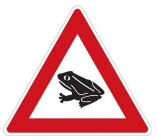 Dopravní značka "Pozor žáby"