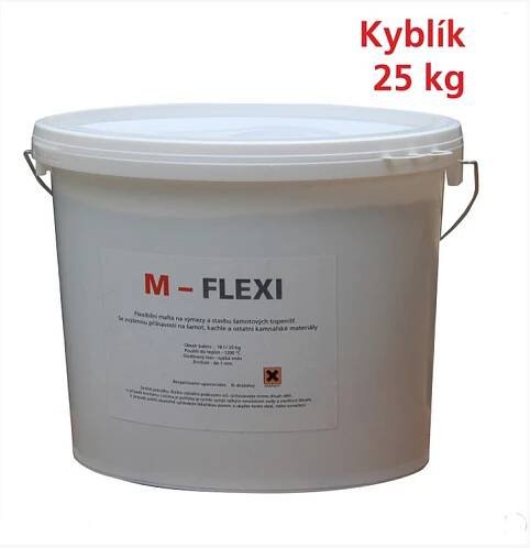 Šamotová výmazová a zdicí malta na ohniště, M-flexi - 25 kg