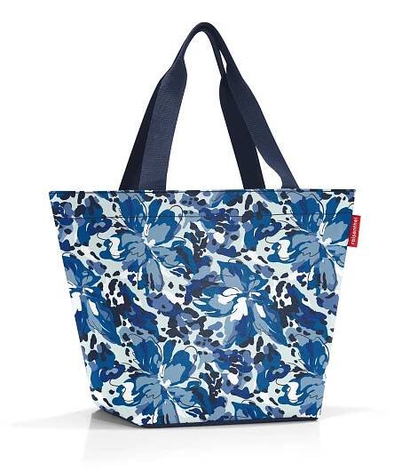 Nákupní taška přes rameno Reisenthel Shopper M Flora blue