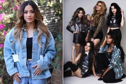 A split of Ally Brooke and the women of Fifth Harmony