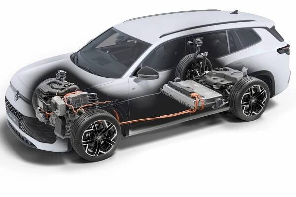 VW Tayron plug-in hybrid drivetrain