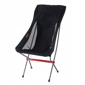 Camping Skládací židle - černá