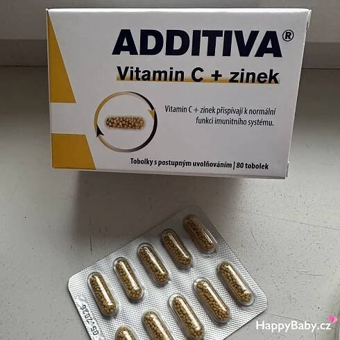 Additiva Vitamin C + zinek: Posilte svou imunitu s účinnou podporou | Happy Baby