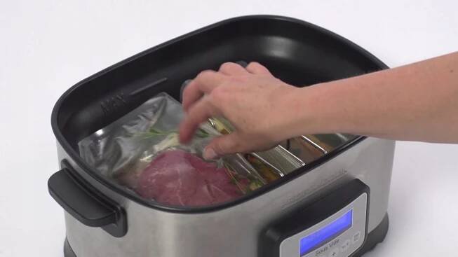 Pomalý hrnec sous vide dlouhé vakuové vaření Proficook 1112 Další funkce LCD Snadno se čistí nepřilnavý povlak Vestavěný displej