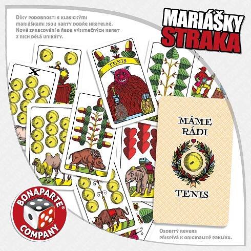 Mariášové karty STRAKA - Tenis - Bonaparte