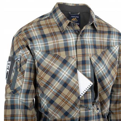 Taktická košile Helikon MBDU Flannel Timber Olive Plaid vel. XS Kód výrobce KO-MBD-PO-PF-B02
