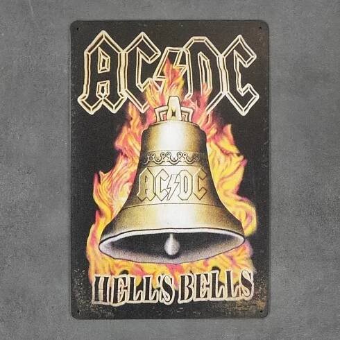 Kovová cedule ACDC Hells Bells