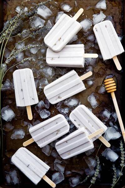 Ochutnejte levandulovou zmrzlinu. Pinterest