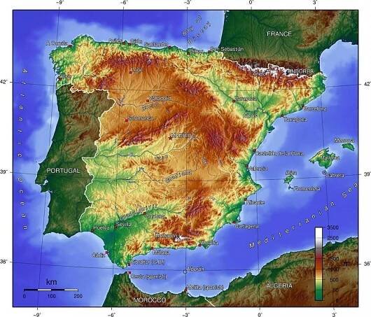 Maps of Spain | Collection of maps of Spain | Europe | Mapsland | Maps of the World