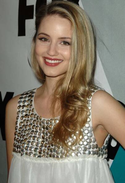 Before Glee premiered, Dianna Agron dazzled at the Fox Winter All-Star Party in Los Angeles on January 13, 2009, wearing a studded metallic-accented top that exuded elegance and edge